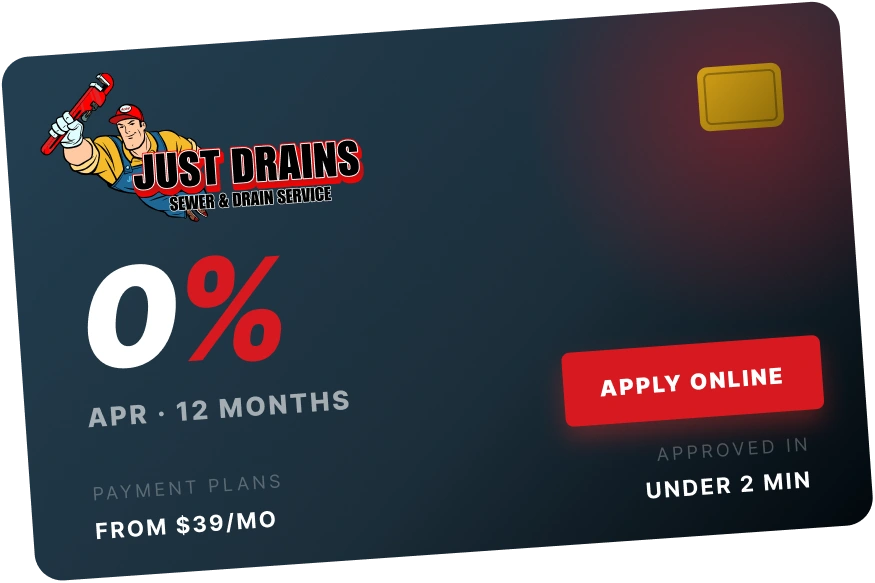 Homeowner reviewing drain and sewer repair financing