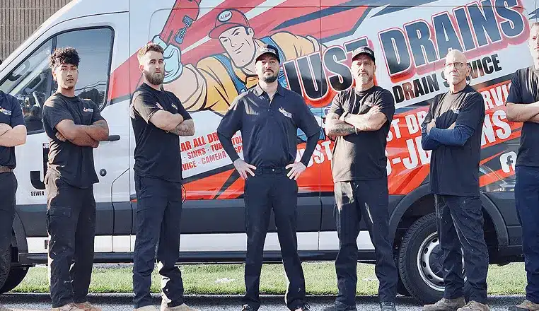 The Just Drains team in Howell Township, New Jersey